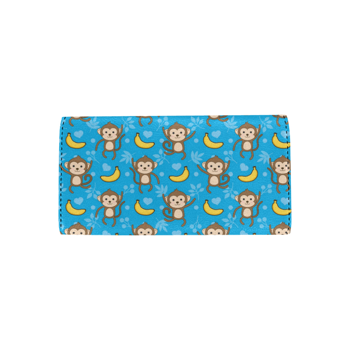 Monkey Pattern Print Design 05 Women's Trifold Wallet