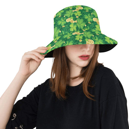 Shamrock Print Design LKS301 Unisex Bucket Hat