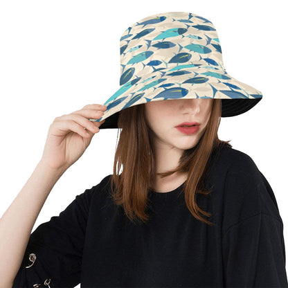 Tuna Fish Print Design LKS302 Unisex Bucket Hat