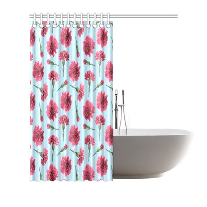 Carnations Pattern Print Design CN01 Shower Curtain