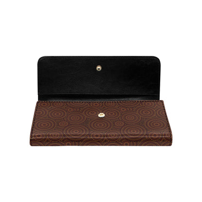 Aboriginal Pattern Print Design 02 Women's Trifold Wallet