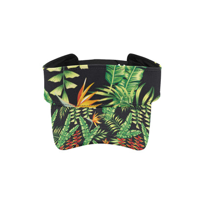 Hawaiian Flower Tropical Palm Leaves Unisex Sun Visor