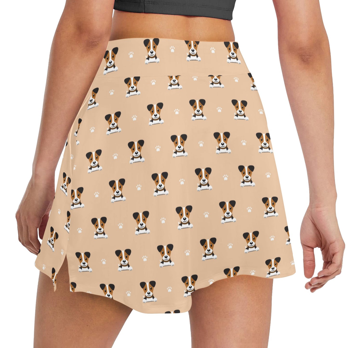 Russell Terriers Print Design LKS3011 Women's Golf Skirt with Pocket