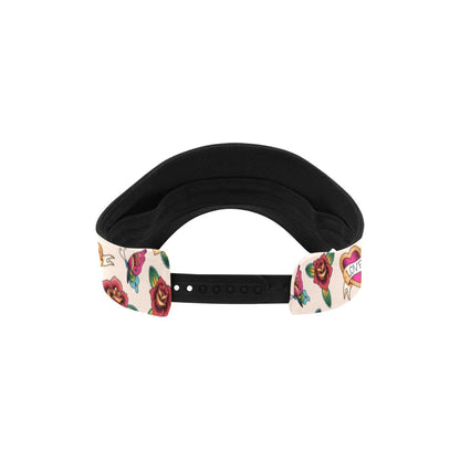Tattoo Rose Print Design LKS302 Unisex Sun Visor
