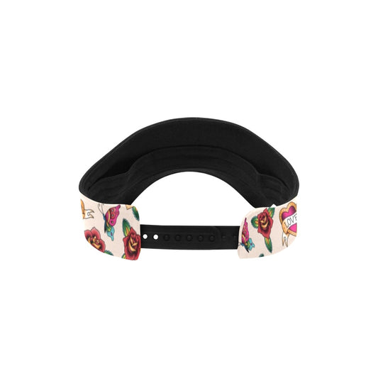Tattoo Rose Print Design LKS302 Unisex Sun Visor