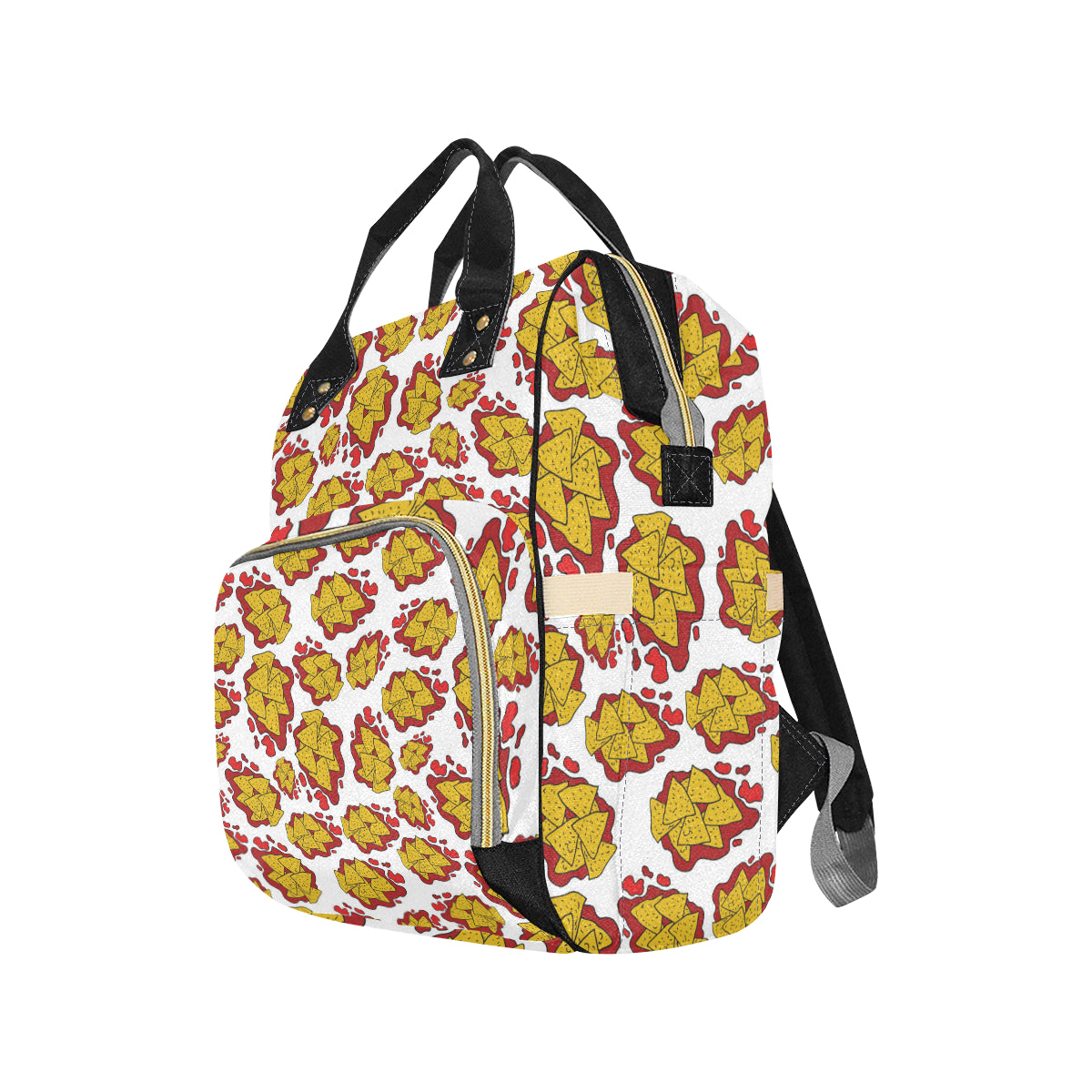 Nachos Pattern Print Design A03 Diaper Bag Backpack