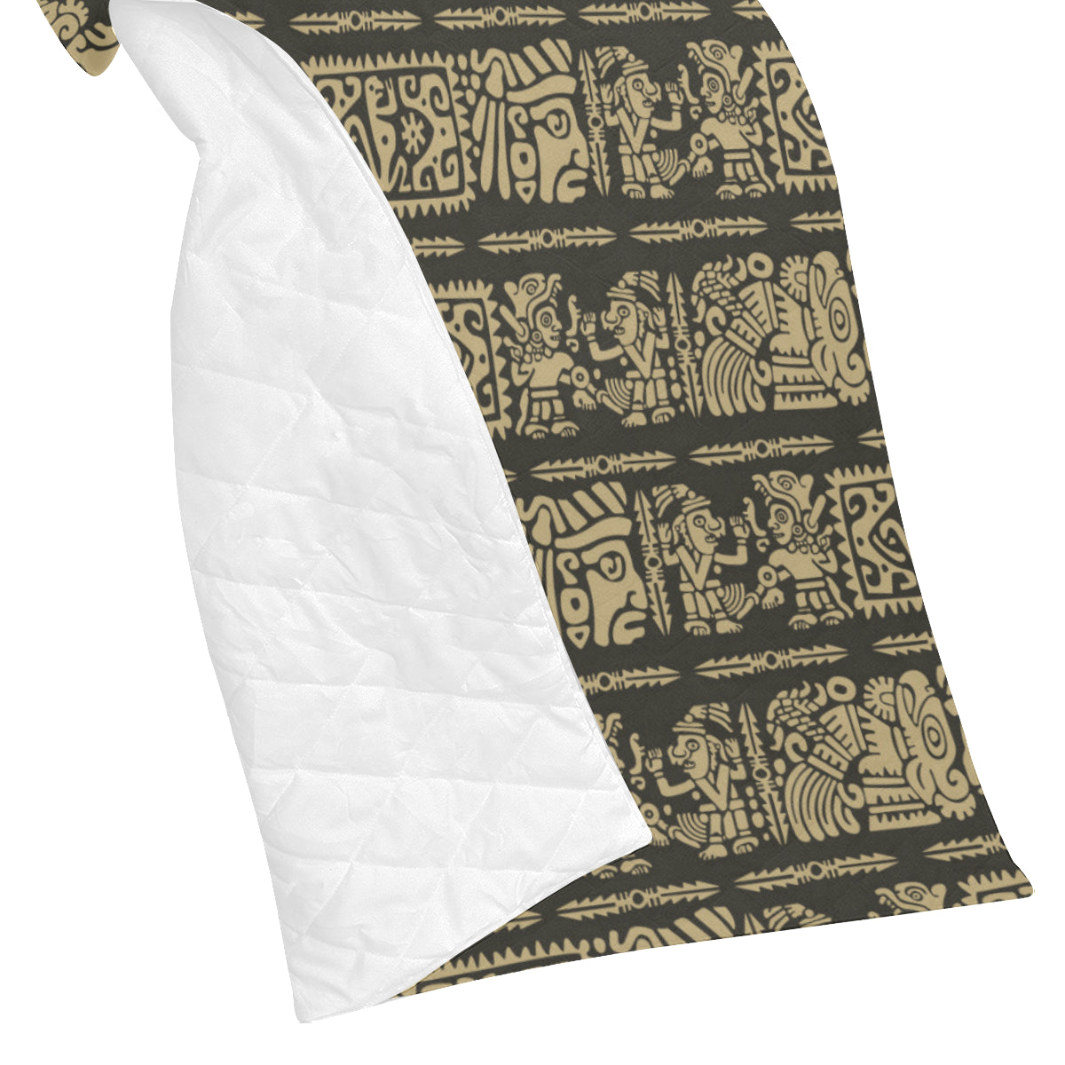 Mayan Pattern Print Design 02 Premium Quilt
