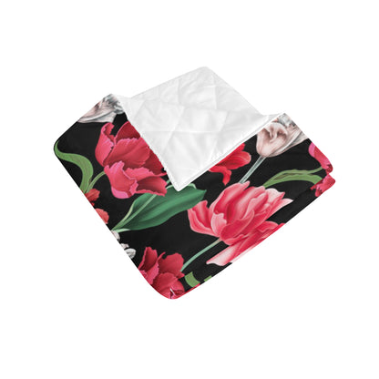 Tulip Pattern Print Design TP08 Premium Quilt
