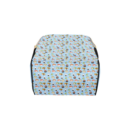 Sushi Cartoon Design Diaper Bag Backpack