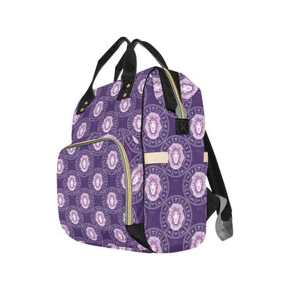 Leo Pattern Print Design 04 Diaper Bag Backpack