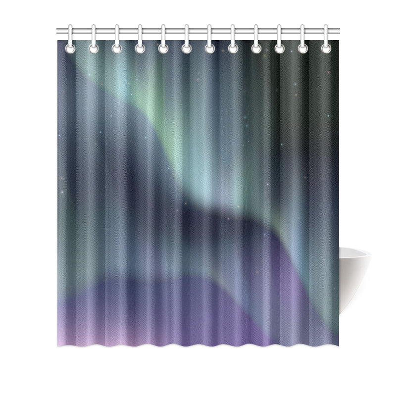 Aurora Borealis Pattern Print Design 01 Shower Curtain