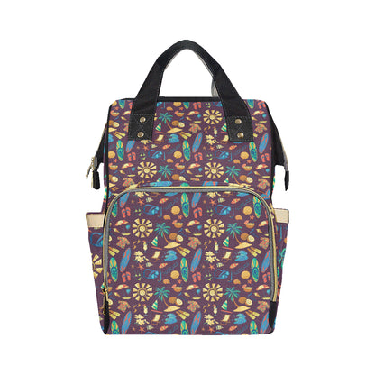 Aloha Hawaii Pattern Print Design 01 Diaper Bag Backpack