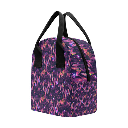 Dream catcher neon Insulated Lunch Bag
