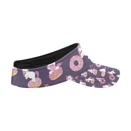 Donut Unicorn Pattern Print Design DN011 Unisex Sun Visor