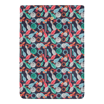 Bowling Pattern Print Design 08 Women's Trifold Wallet