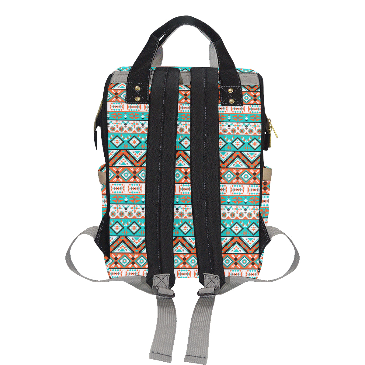 Navajo Style Print Pattern Diaper Bag Backpack