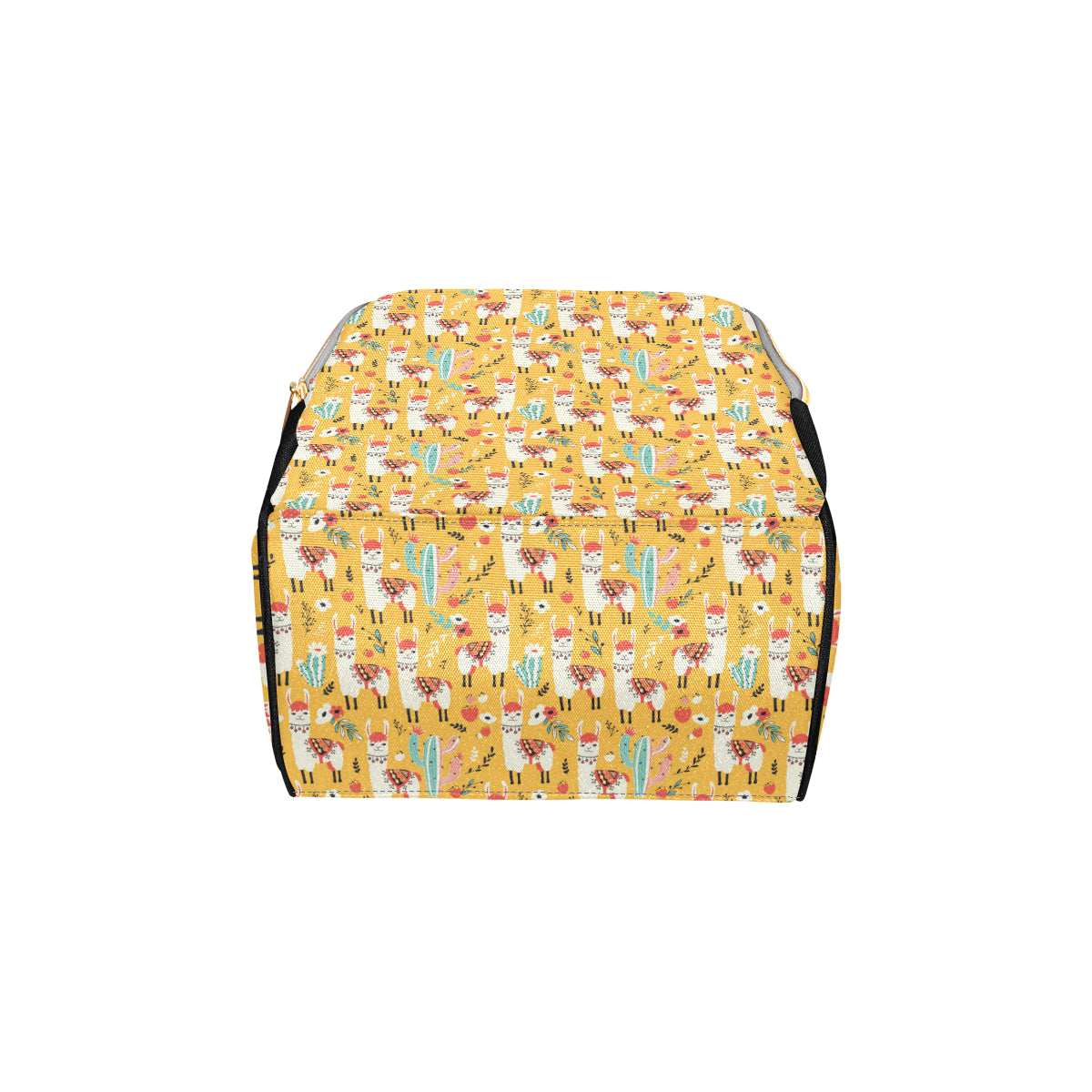 Llama Cute Themed Print Diaper Bag Backpack