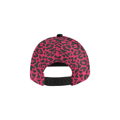 Cheetah Pink Print Pattern Snapback Cap