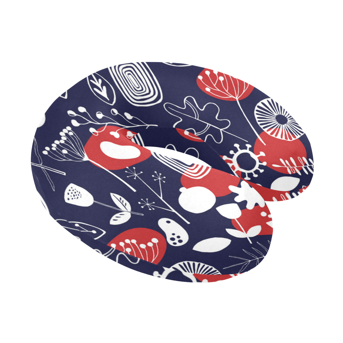 Nordic Pattern Print Design A02 U-Shaped Travel Neck Pillow