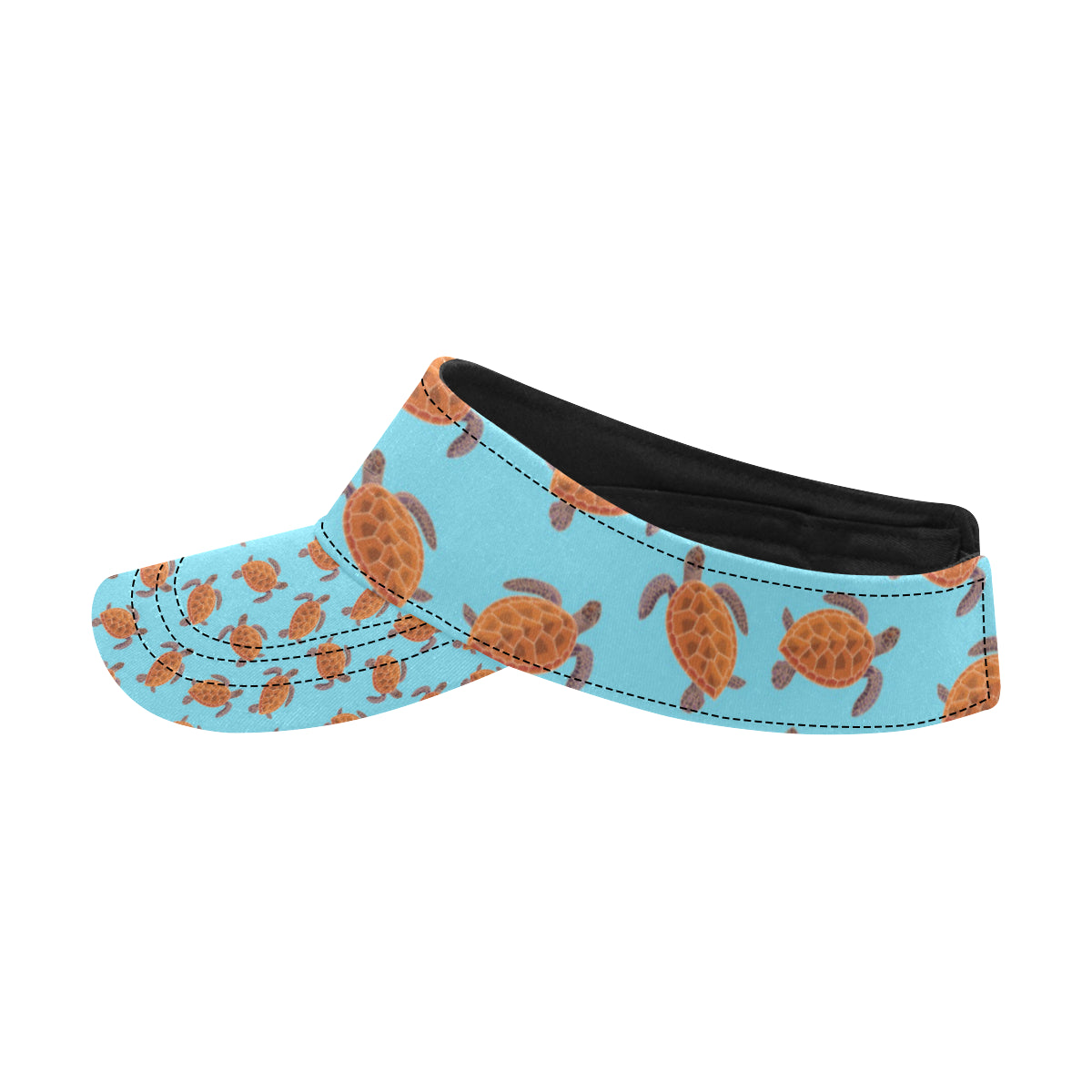 Brow Sea Turtle Print Pattern Unisex Sun Visor