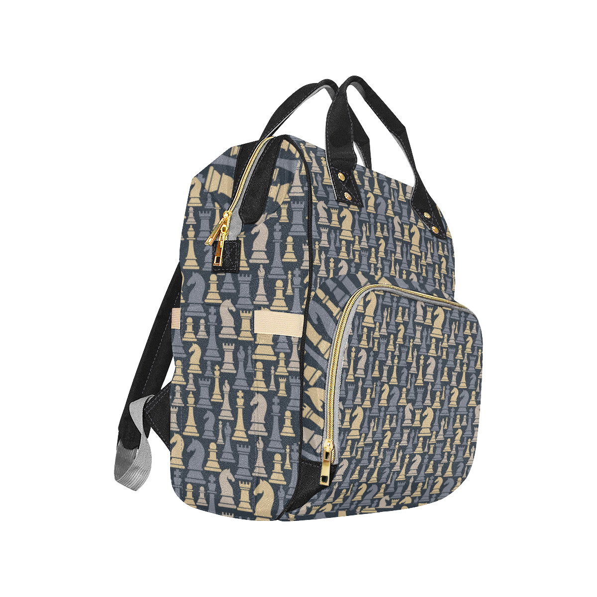 Chess Pattern Print Design 04 Diaper Bag Backpack