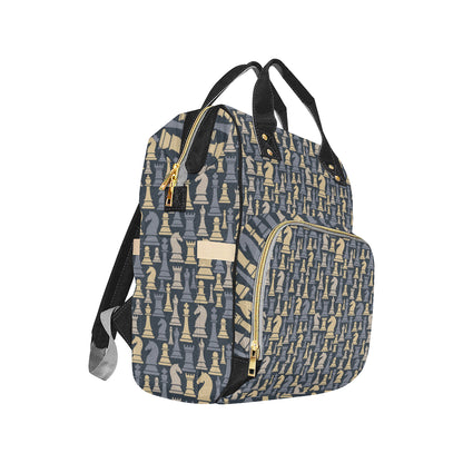 Chess Pattern Print Design 04 Diaper Bag Backpack