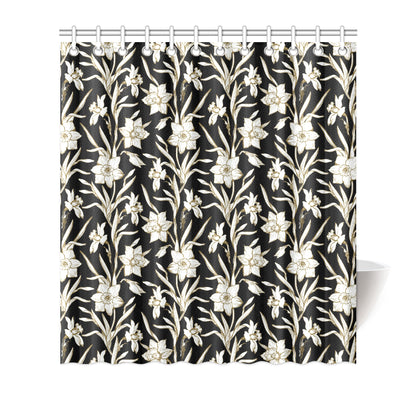 Daffodils Pattern Print Design DF06 Shower Curtain