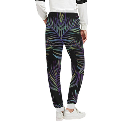 Tropical Palm Leaves Pattern Brightness Unisex Sweatpants