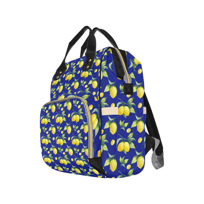 Lemon Pattern Print Design LM06 Diaper Bag Backpack