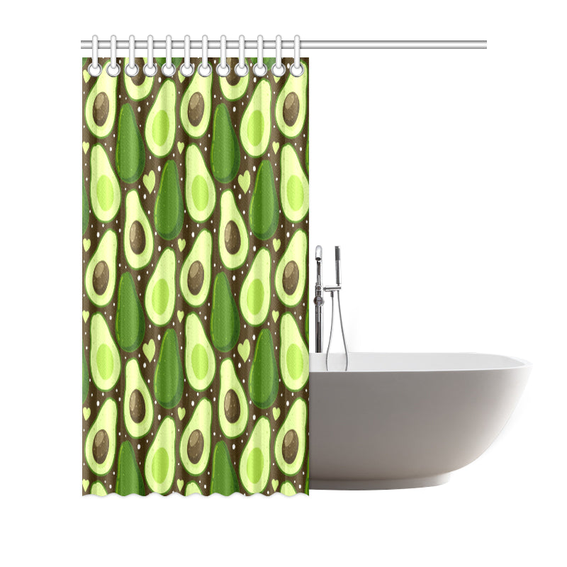 Avocado Pattern Print Design AC04 Shower Curtain