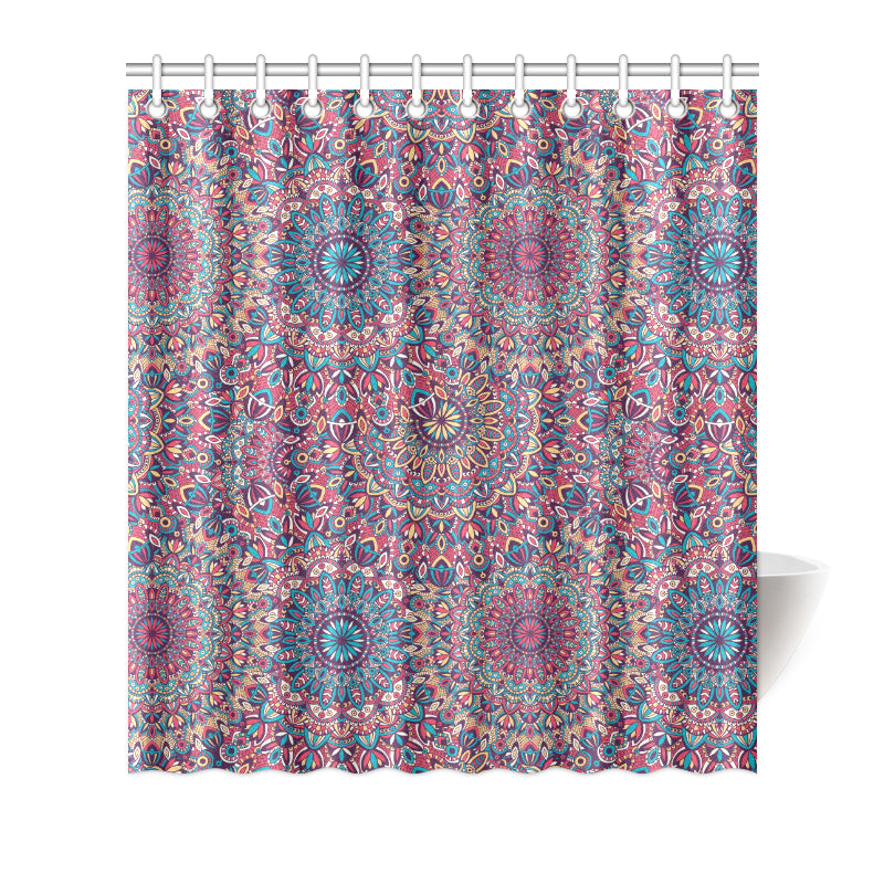 Boho Pattern Print Design 05 Shower Curtain