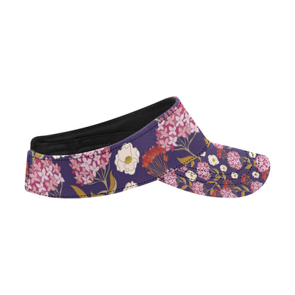 Hydrangea Pattern Print Design HD010 Unisex Sun Visor