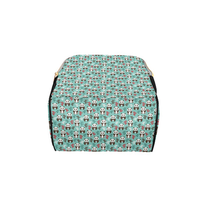 Panda Bear Cute Themed Print Diaper Bag Backpack