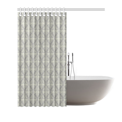 Damask Grey Elegant Print Pattern Shower Curtain