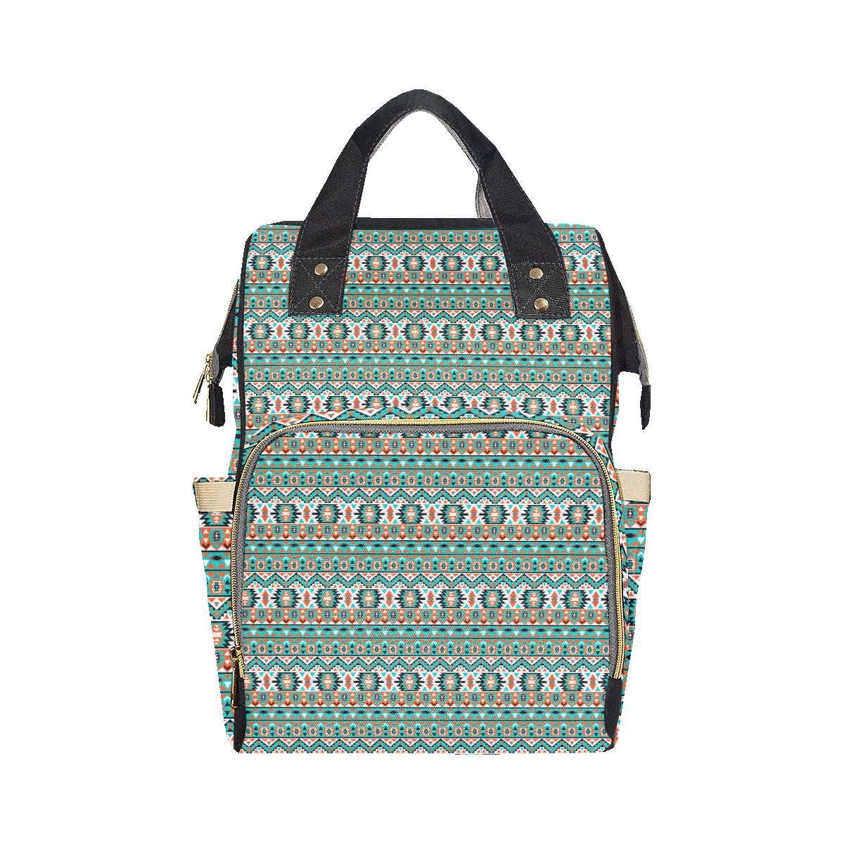 Indian Navajo Ethnic Themed Design Print Diaper Bag Backpack