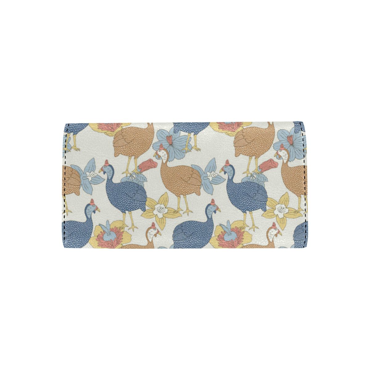 Guinea Fowl Pattern Print Design 01 Women's Trifold Wallet