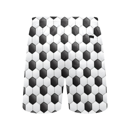 Soccer Ball Texture Print Pattern Men's Swim Trunks Beach Shorts