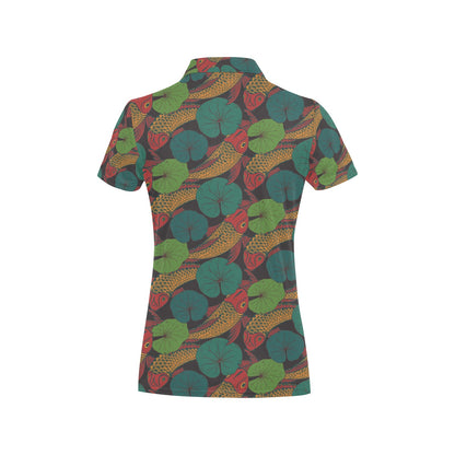 Koala Pattern Print Design 07 Women's Polo Shirt
