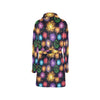 Firework Print Design LKS305 Women's Fleece Robe