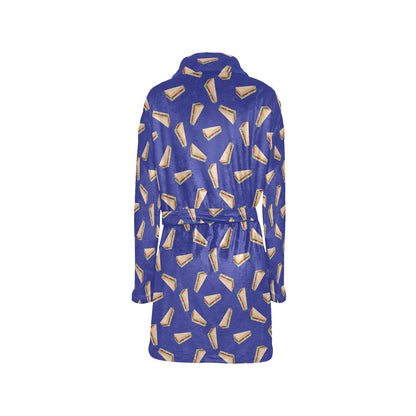 Sandwich Print Design LKS303 Women's Fleece Robe