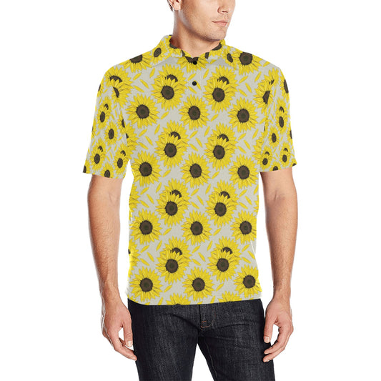 Sunflower Print Design LKS309 Men Polo Shirt
