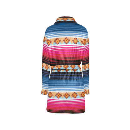 Mexican Pattern Print Design 03 Women's Fleece Robe