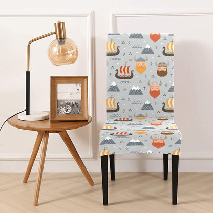 Vikings Print Design LKS307 Dining Chair Slipcover