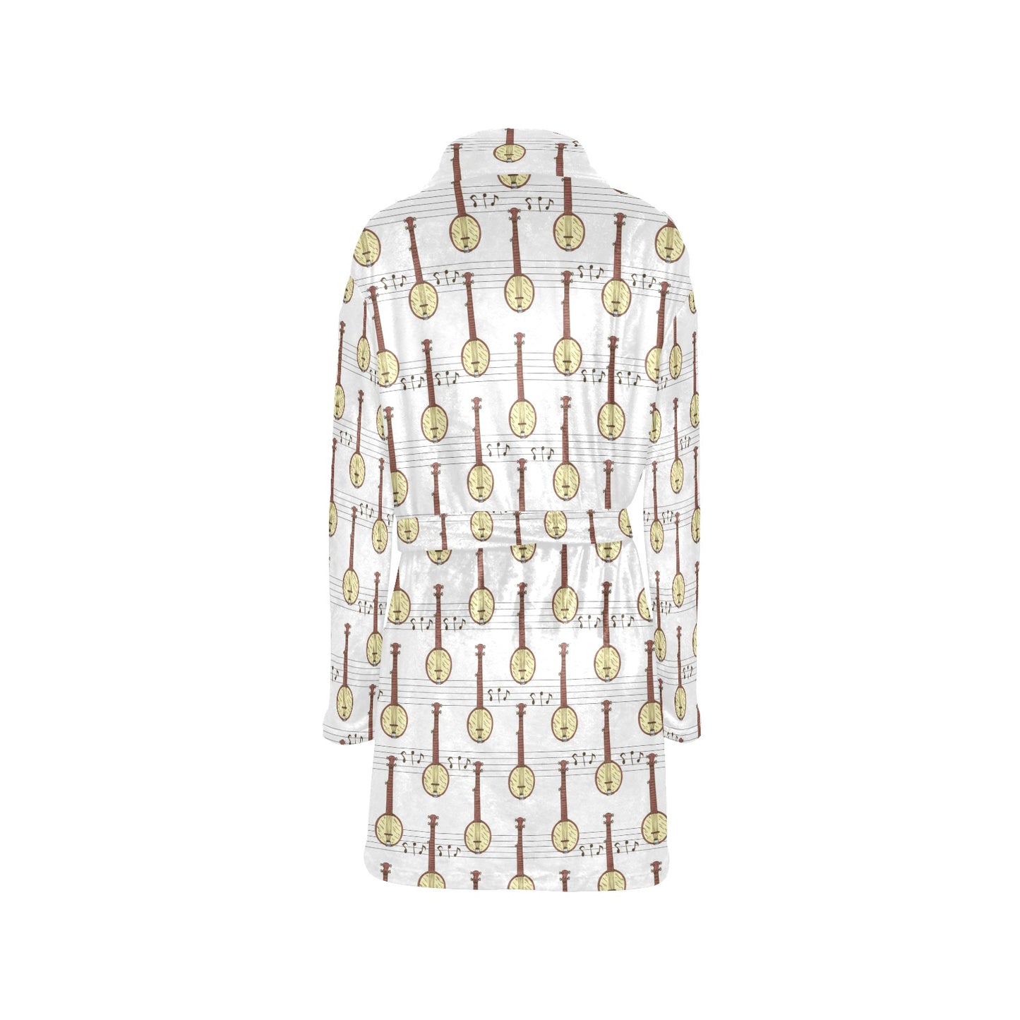 Banjo Print Design LKS402 Women's Fleece Robe