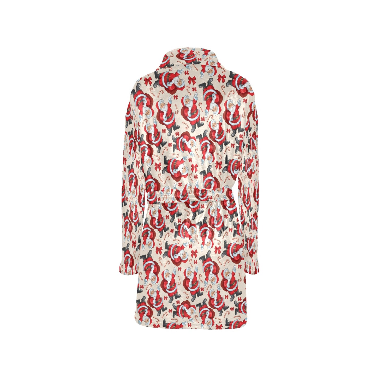 Santa Christmas Themed Print Design LKS302 Women's Fleece Robe