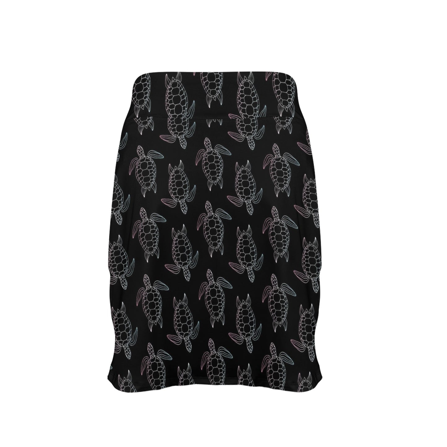 Sea Turtle Print Design LKS3012 17" Golf & Pickleball Skort with Pockets