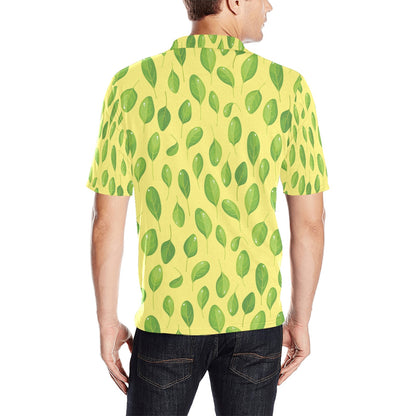 Spinach Print Design LKS302 Men Polo Shirt