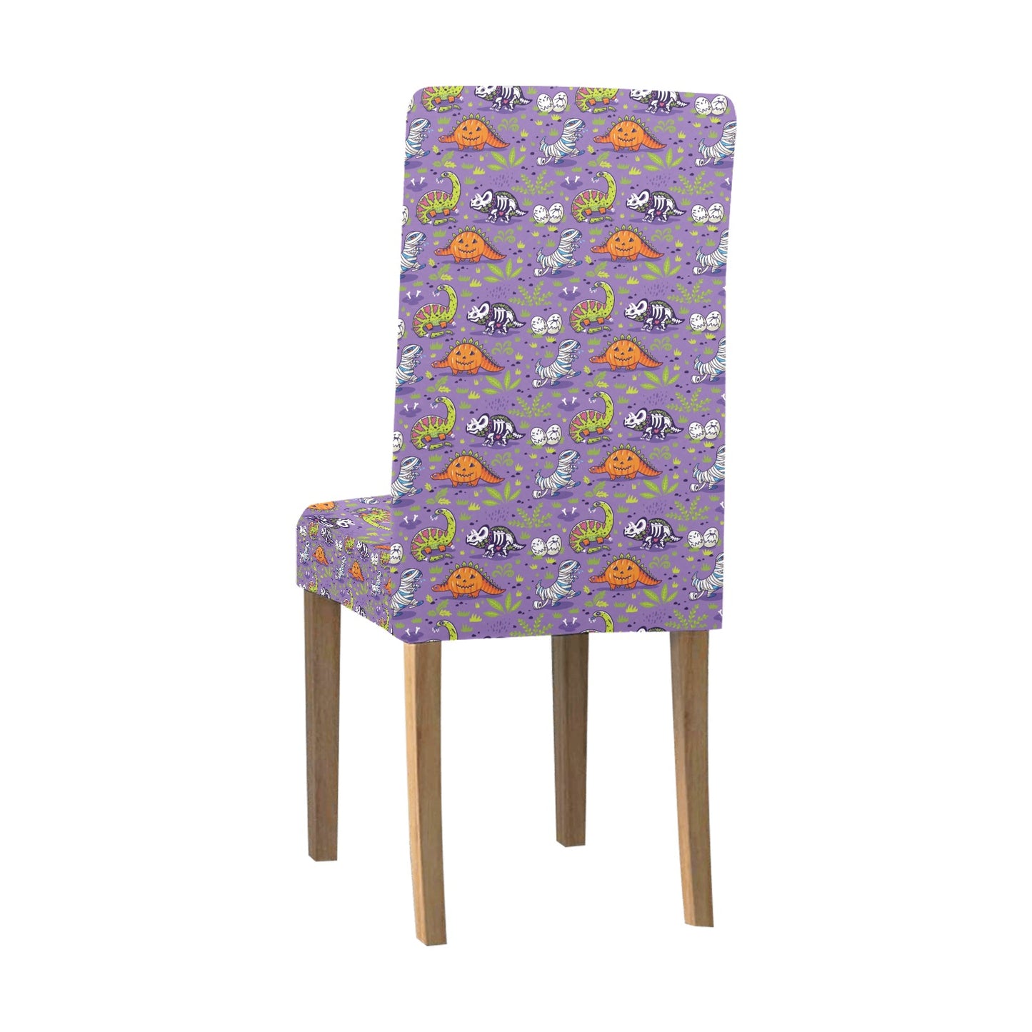 Zombie Dinosaur Print Design LKS302 Dining Chair Slipcover