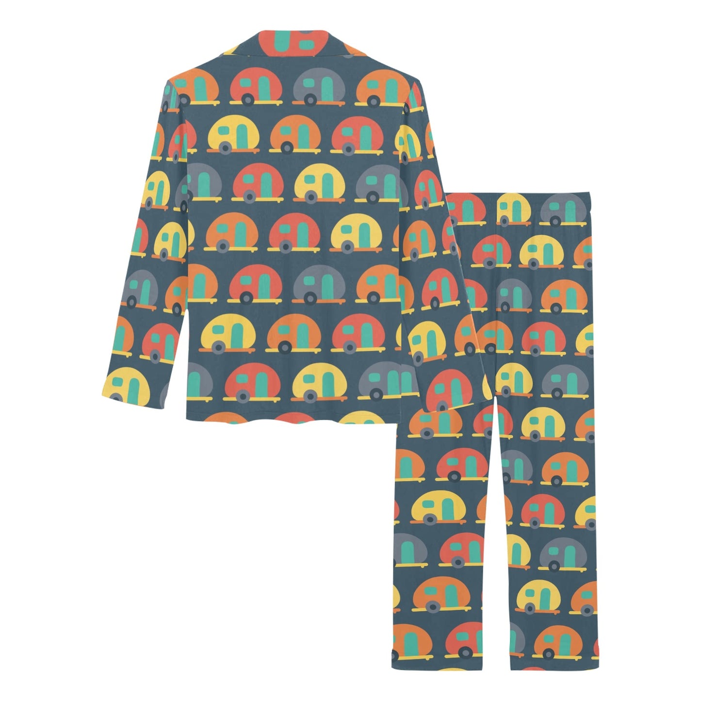 Camper Pattern Print Design 02 Women's Long Pajama Set