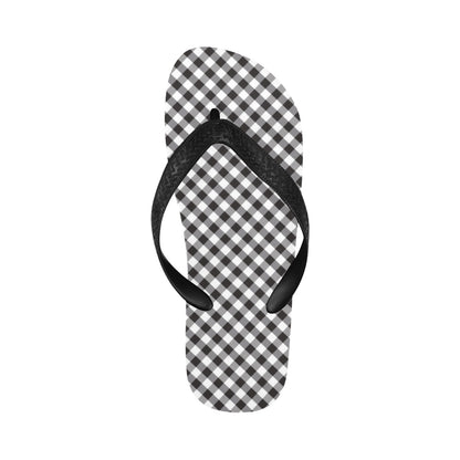 Gingham Print Design LKS402 Flip Flops